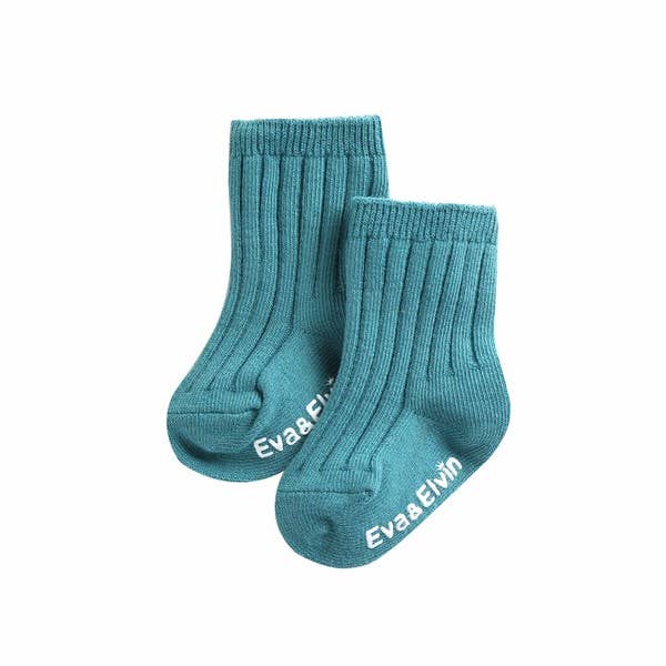Eva & ElvinRunrun Ankle Socks - Blue: Blue / S (18M~3T)