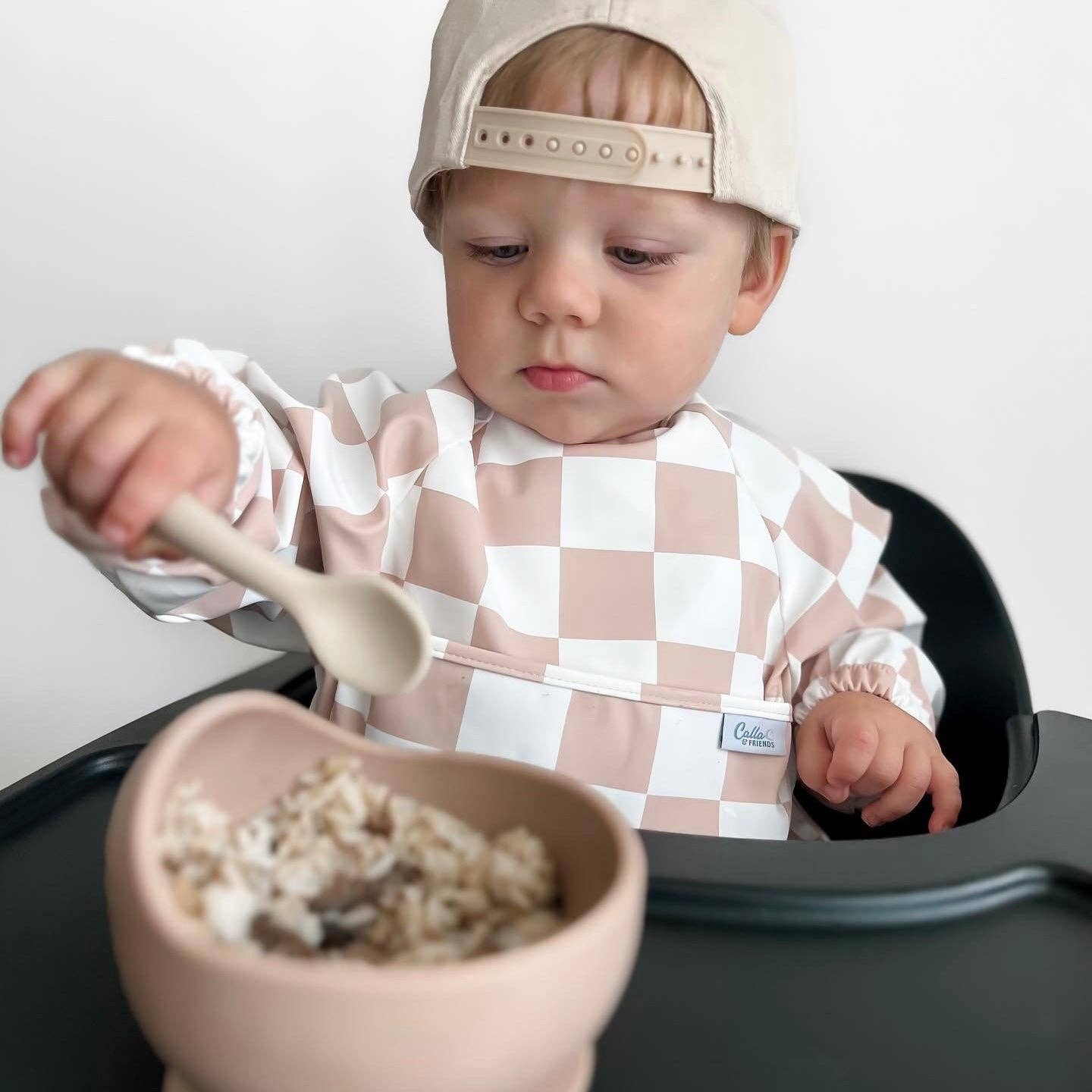 The Grayson Long Sleeve Bib - Checkered: BLACKOUT