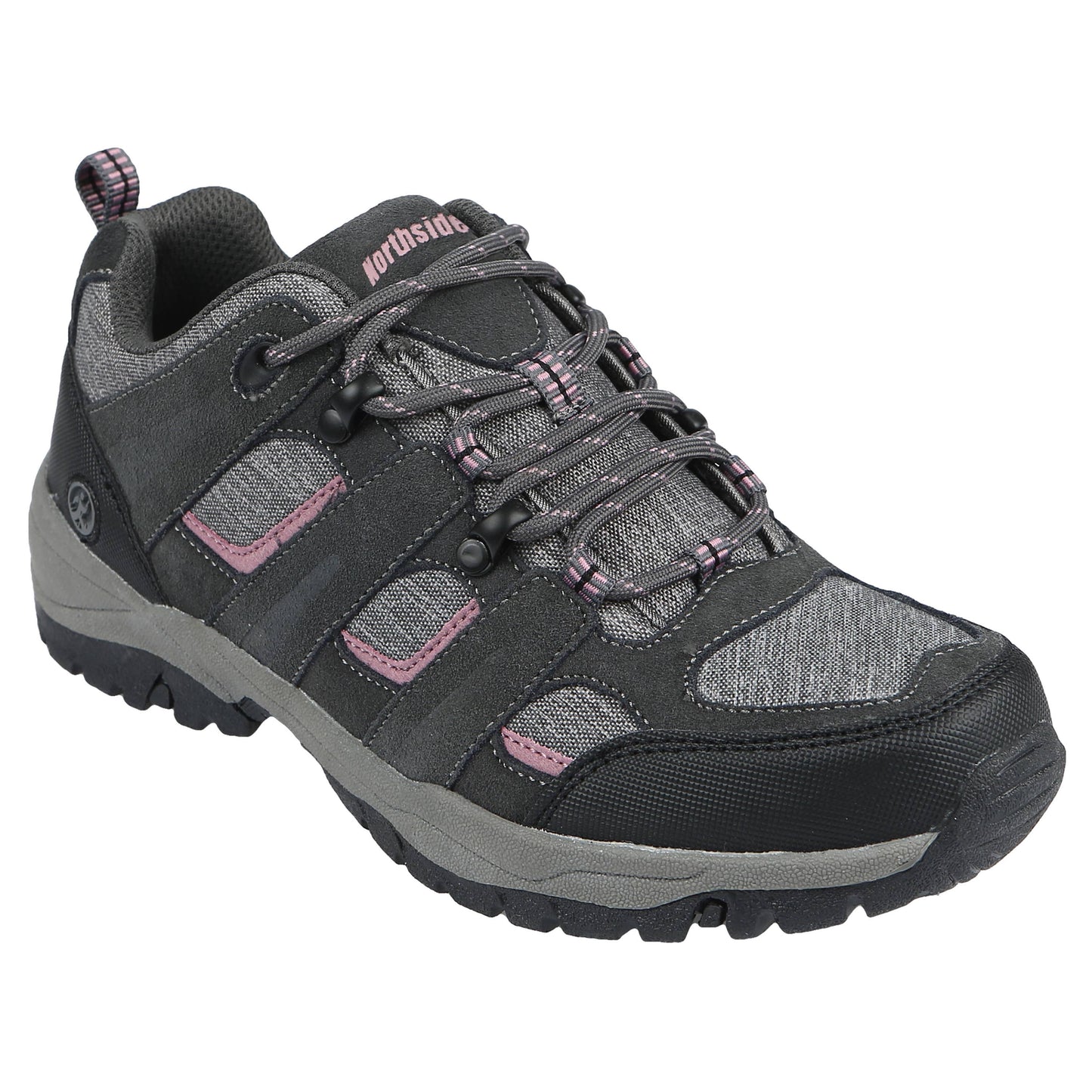 Women's Monroe Low Hiking Shoe: Charcoal/Dusty Rose / 8