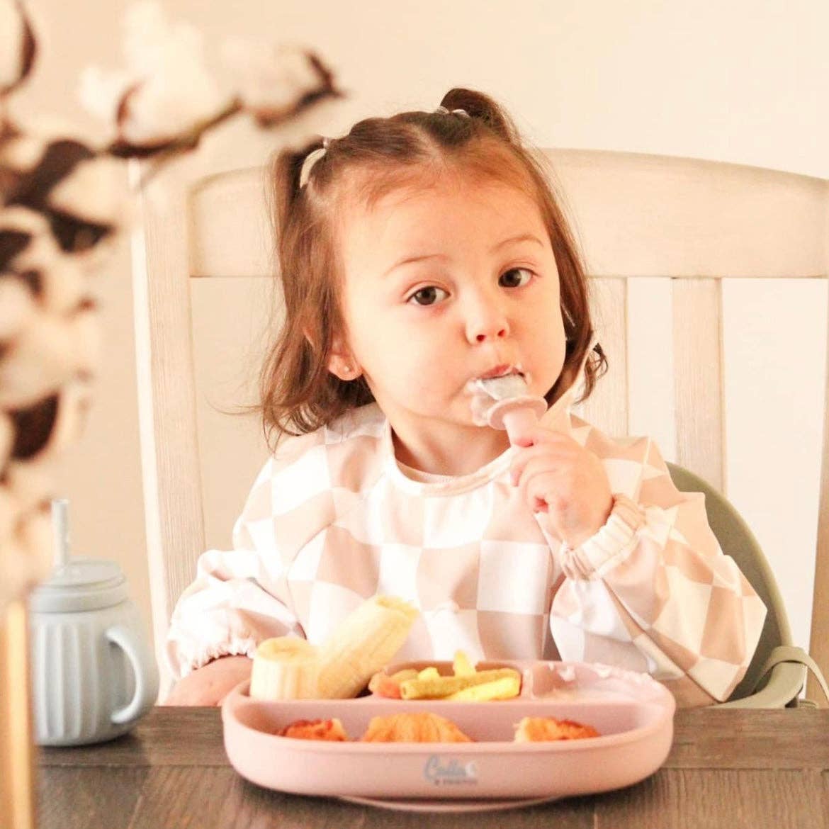 The Grayson Long Sleeve Bib - Checkered: BLACKOUT