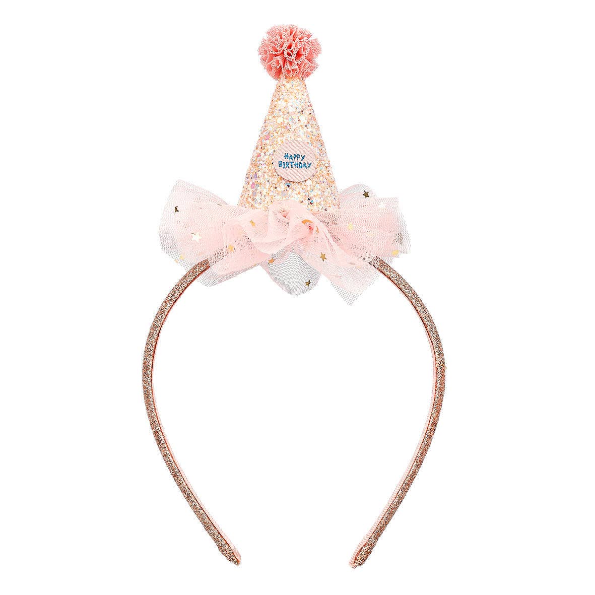 Happy Birthday Headband (gold)-Costume Accessory for Kids - Carnival & Festive Use
