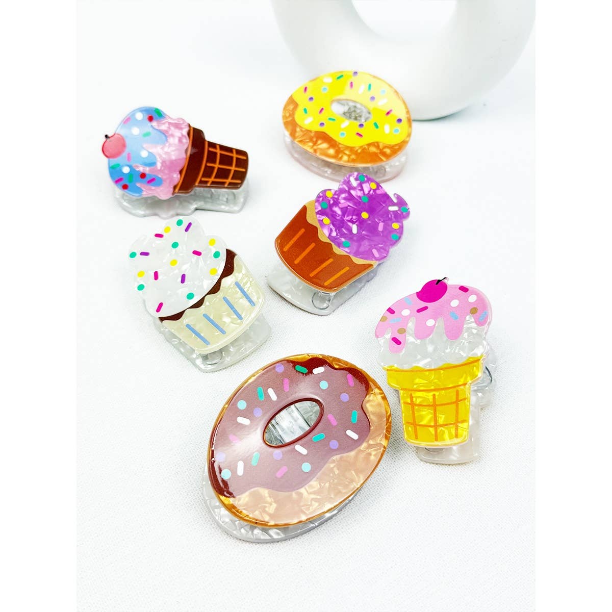 Premium Quality Donut and Ice Cream Hair clip Claw Clip
