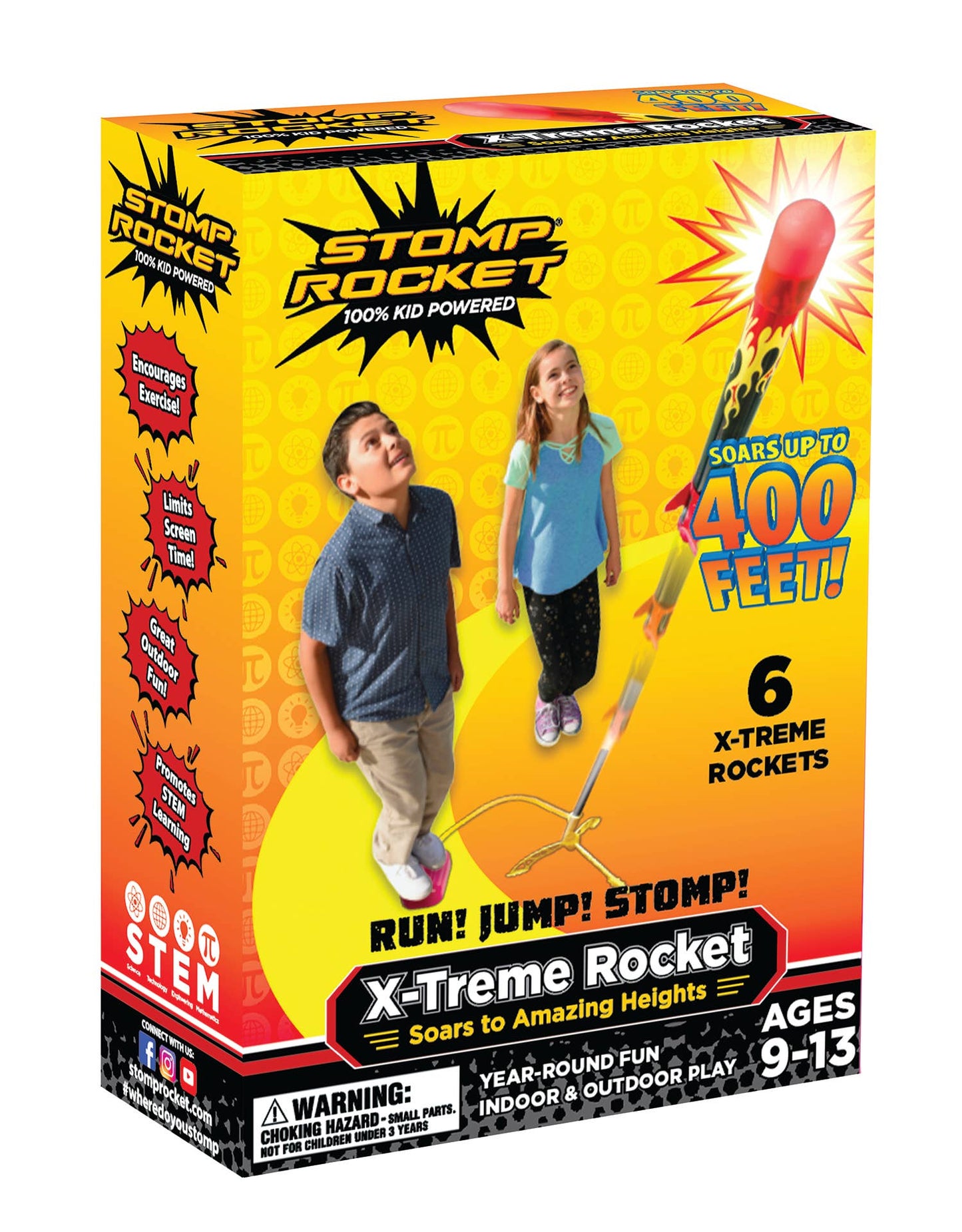 X-treme Stomp Rocket Kit - 6 Rockets