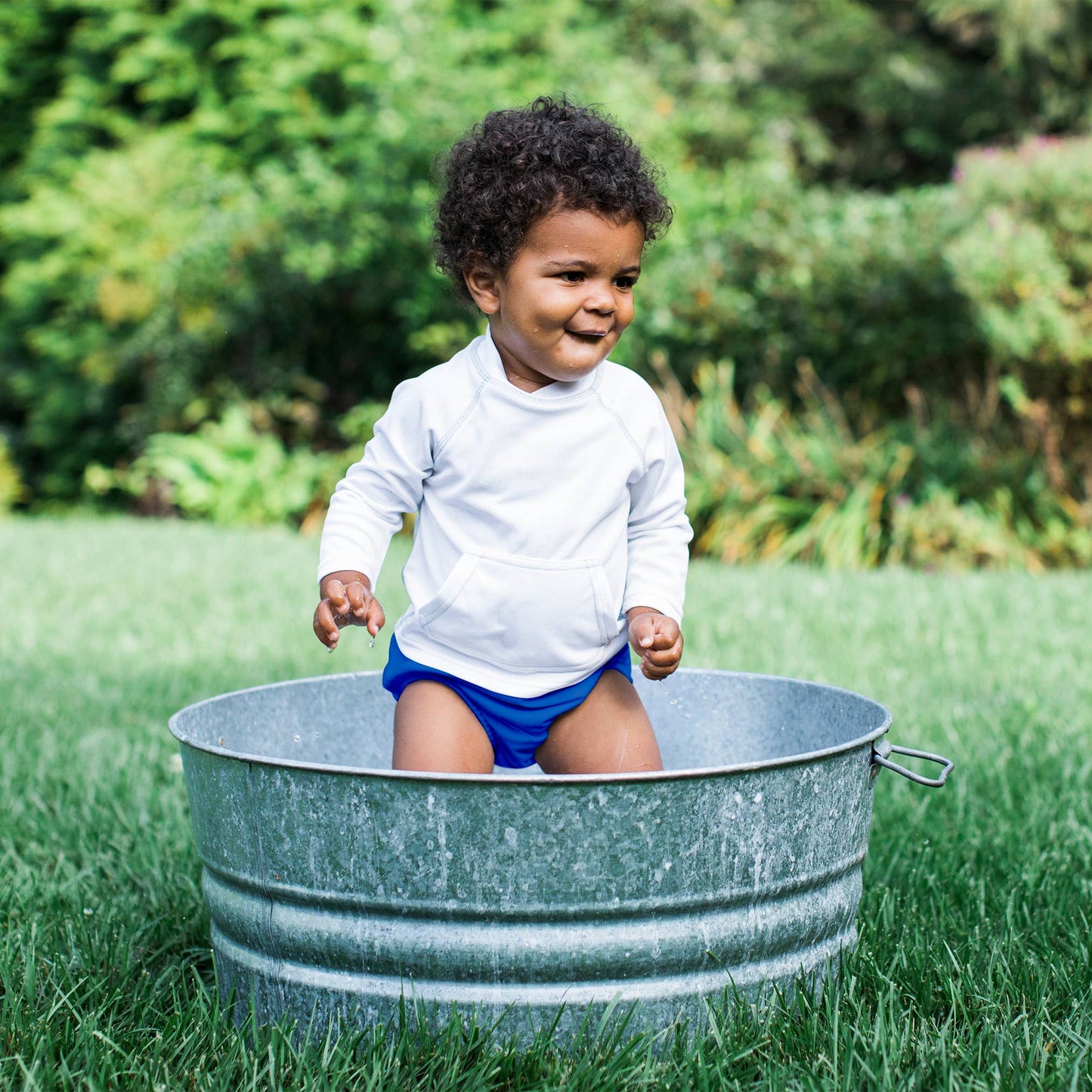 Snap Reusable Swimsuit Diaper - Solid: 18 Months / Gray