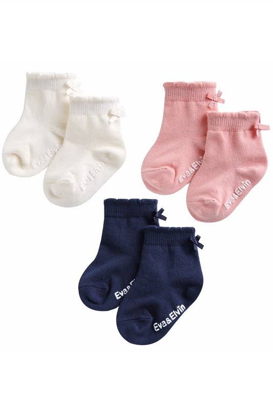 Ribbon Ankle  Socks - White: White / L (5~8T)