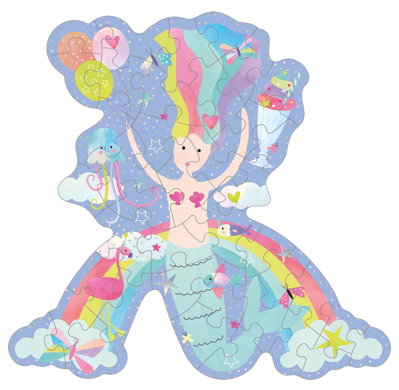 Fantasy Mermaid Puzzle 40pc Shaped Jigsaw