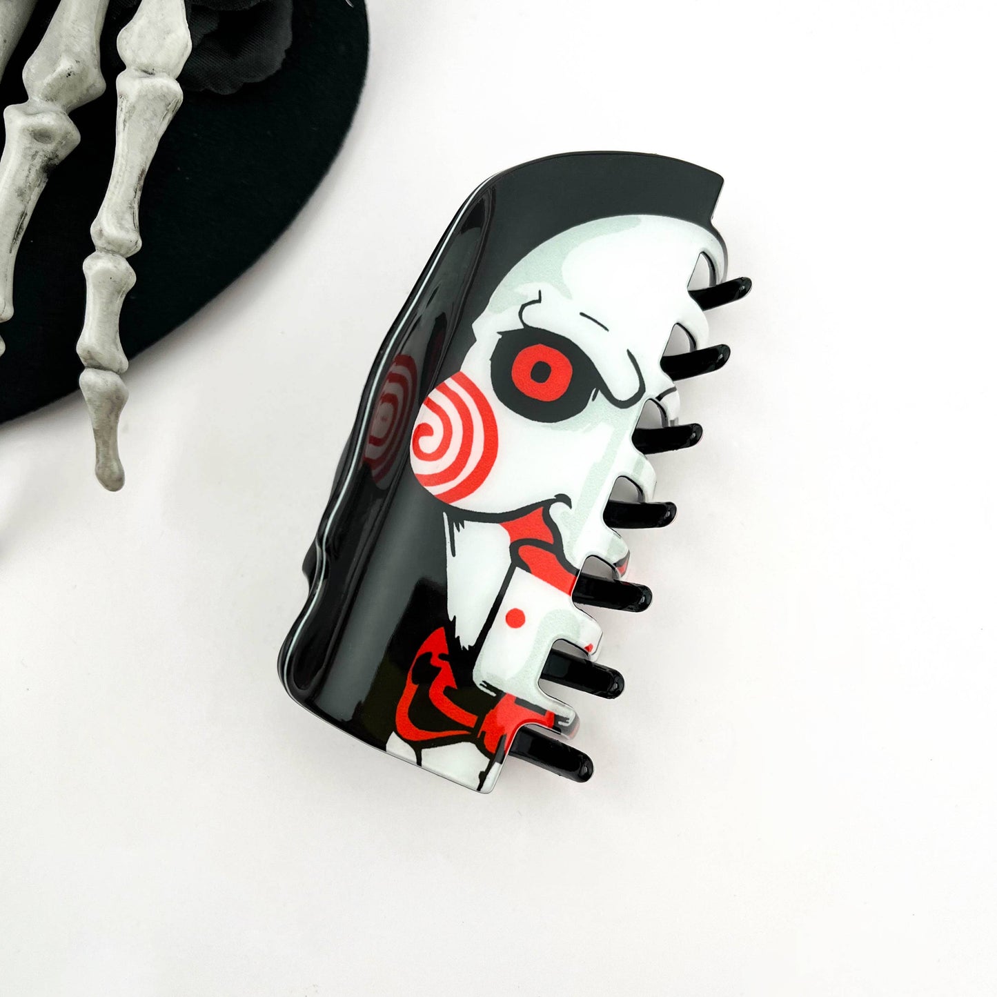 Quirky Party Claw Clip, Fun Hair Clip for Easter & Halloween: Different on both sides