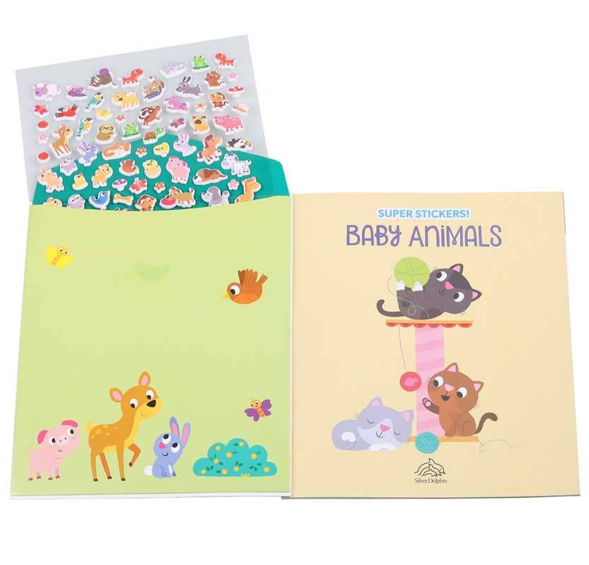 Super Puffy Stickers! Baby Animals by Maggie Fischer: Paperback; 32 pages / English