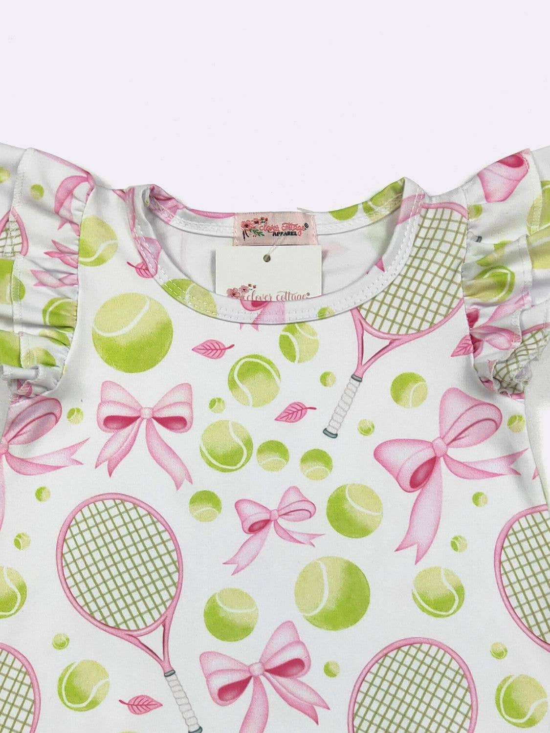 Preppy Tennis Baby Romper: 0/6mo