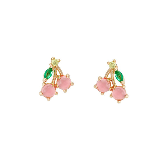 Cherry Studs: Gold