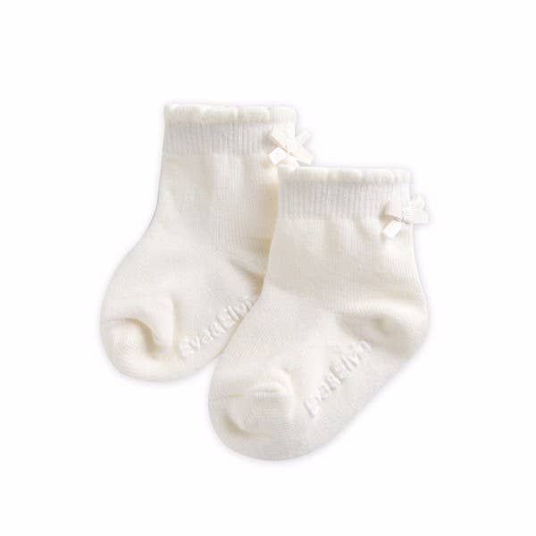 Ribbon Ankle  Socks - White: White / L (5~8T)