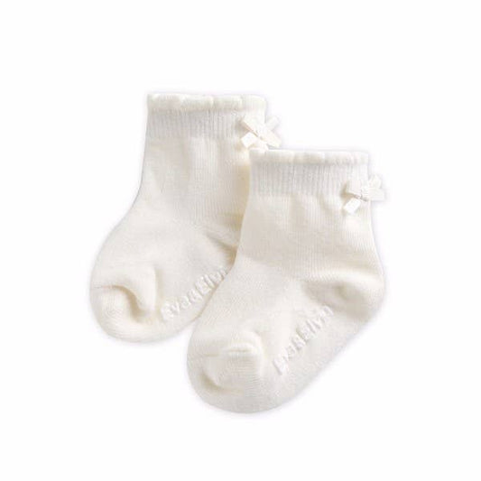 Ribbon Ankle  Socks - White: White / L (5~8T)