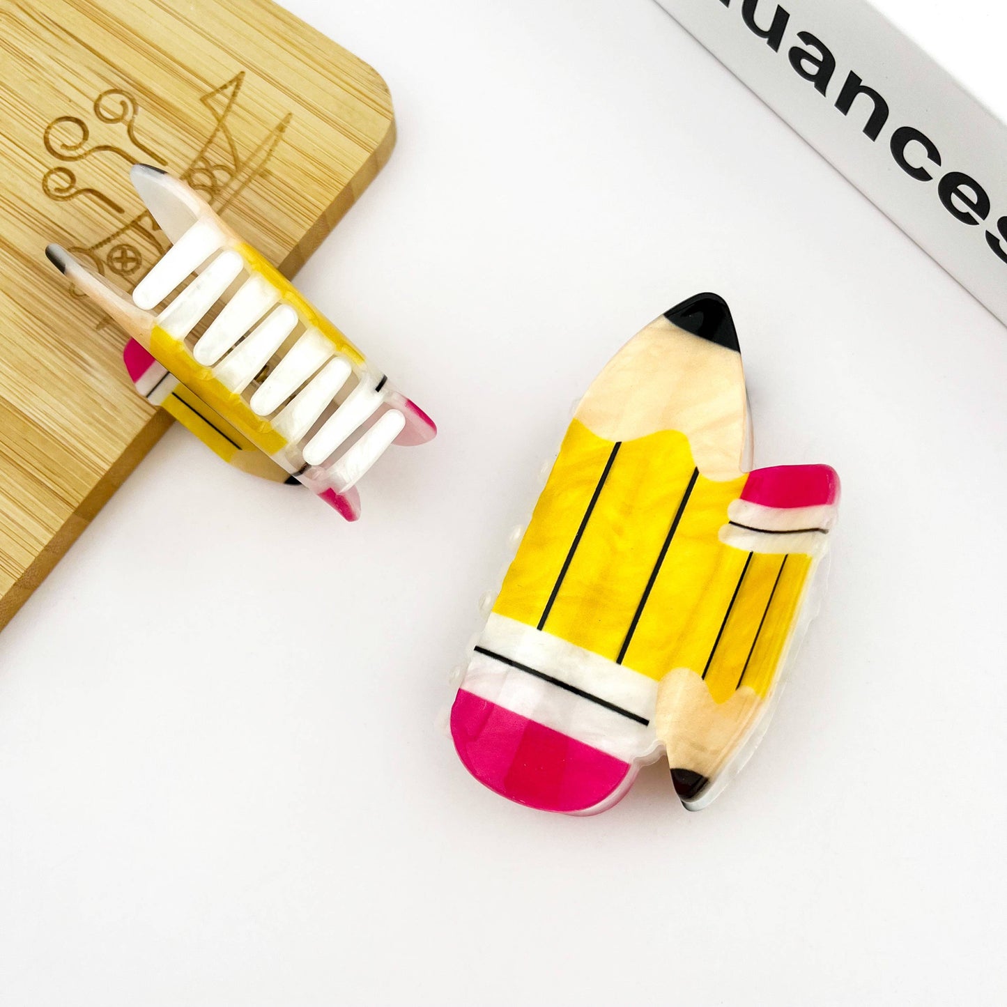 Pencil Claw Clip, Stationery Hair Clip: Small