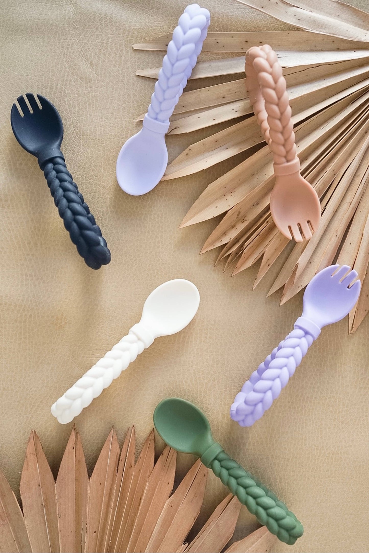 Sweetie Spoons™ Spoon + Fork Set: Mint