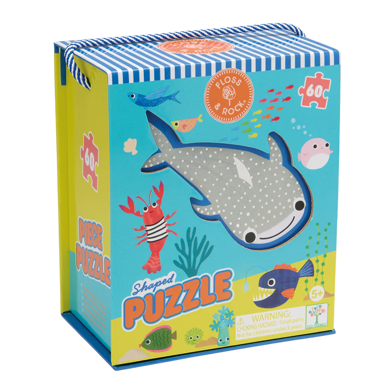 Ocean Shark Shaped Jigsaw Puzzle 60pc