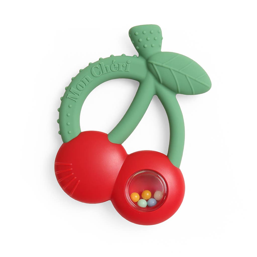 "NEW" Bitzy Shake™ - Silicone Teether with Rattle: Goose