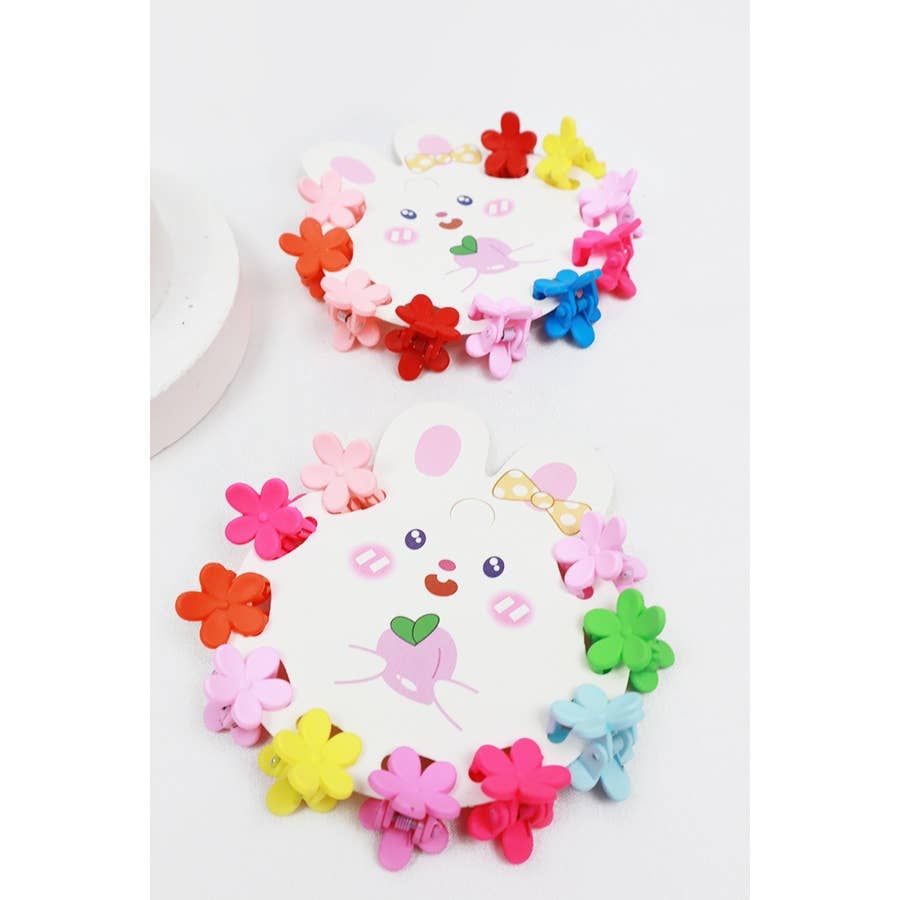 Mini Flower Hair clip Claw Set