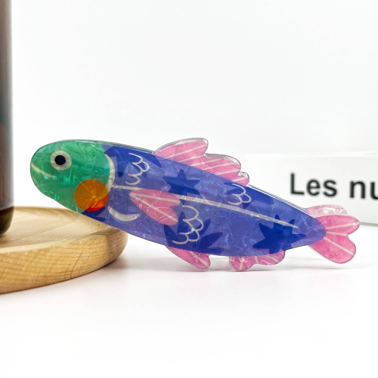 Cute Sardine Hair Claw Clip: Pink