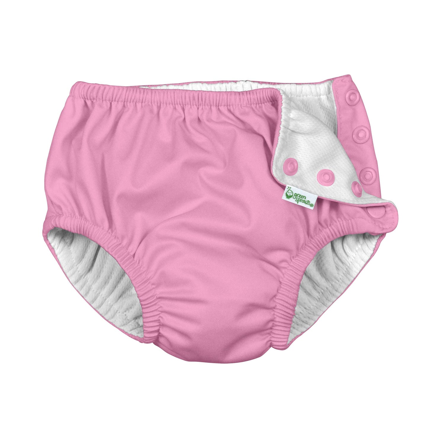 Snap Reusable Swimsuit Diaper pink