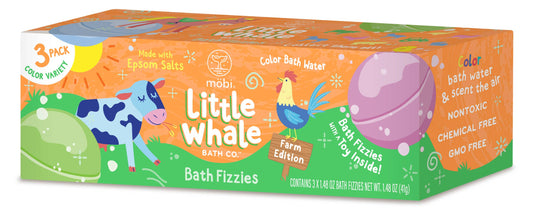 Little Whale Farm Bath Fizzies - 3 Pack