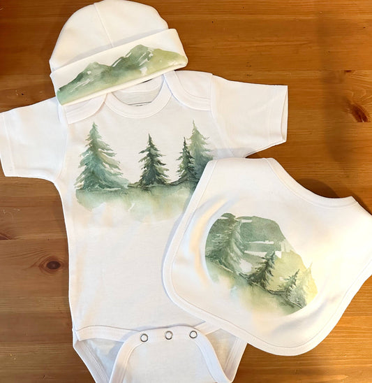 Shakes & Spears Watercolor Forest: Cloud White / Newborn Set