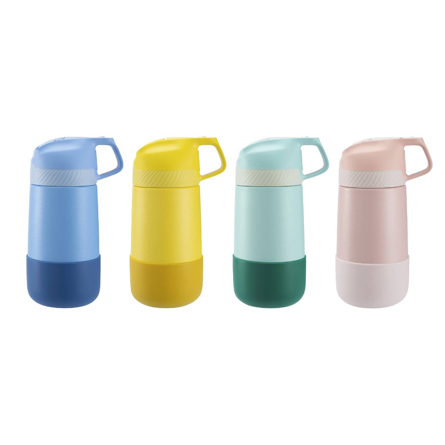 12oz. S/S Insulated Kid's Water Bottle With Pop-up Straw Lid: Mint Green