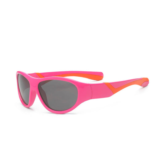 Discover Flexible Frame Sunglasses for Youth 7+: Pink/Orange