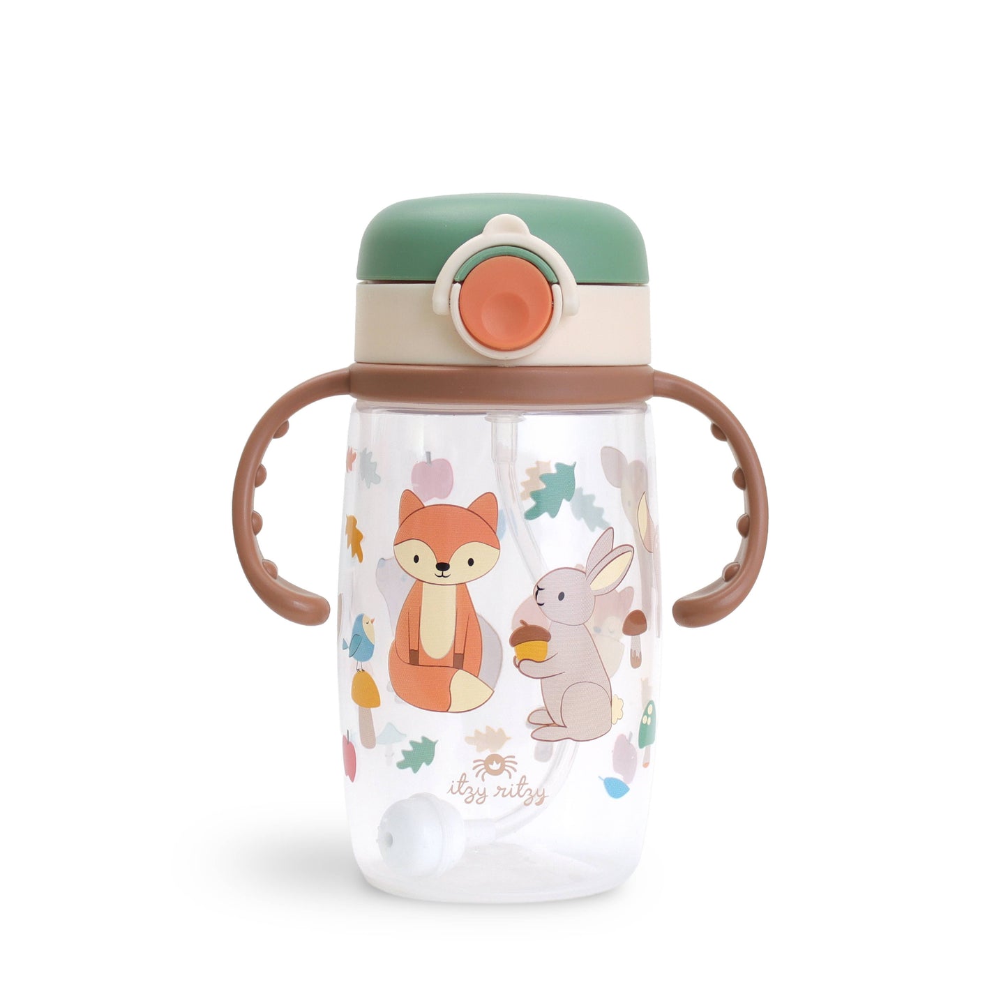 *NEW OPTIONS* Itzy Sips™ - Straw Cup With Snap-Close Lid: Woodland
