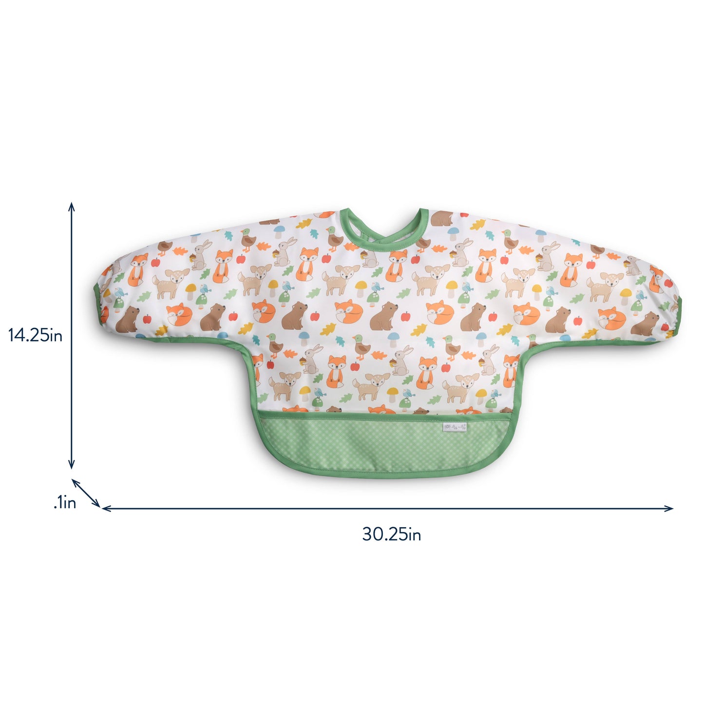 *NEW* Itzy Everywhere Bib™ - Long Sleeve Water-resistant Bib: Woodland