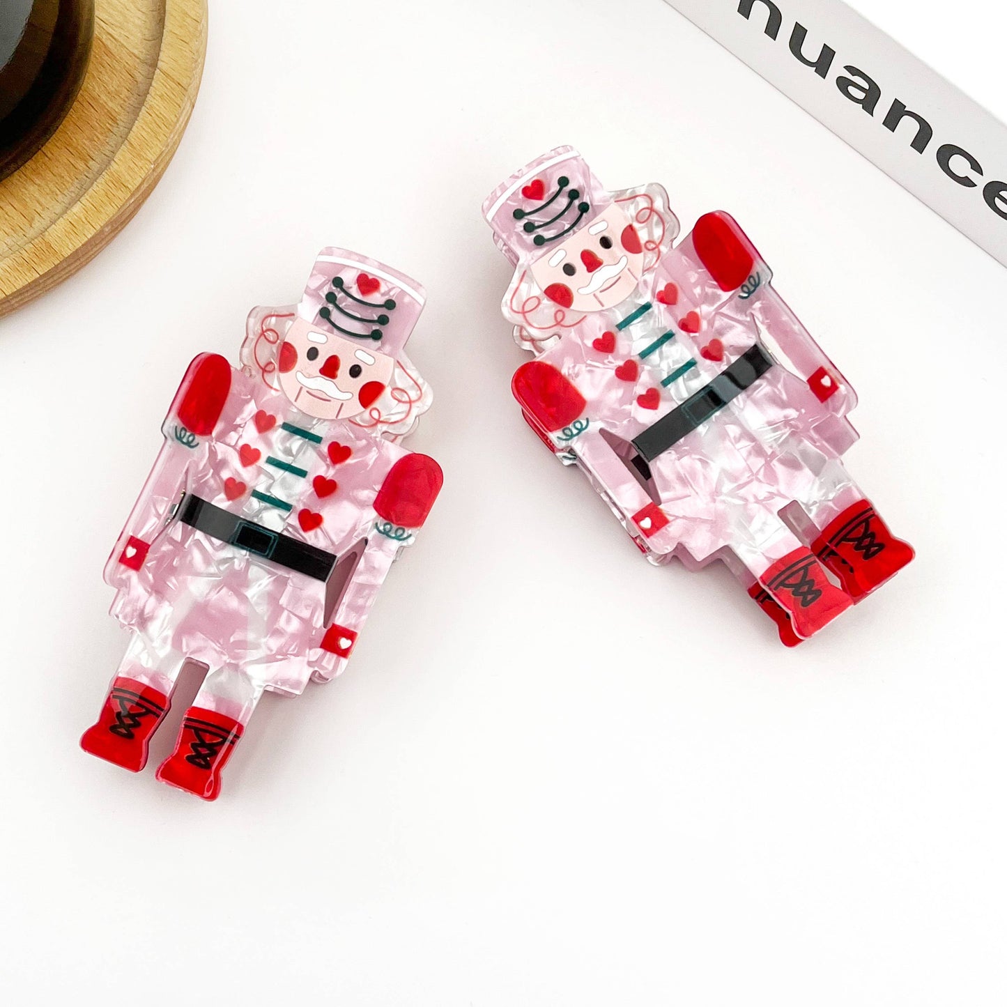 Nutcracker Soldier Hair Claw, Festive Decorative Claw Clip