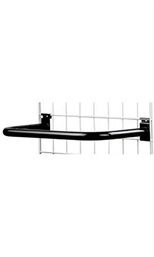 Black U-Shaped Hangrail For Wire Grid