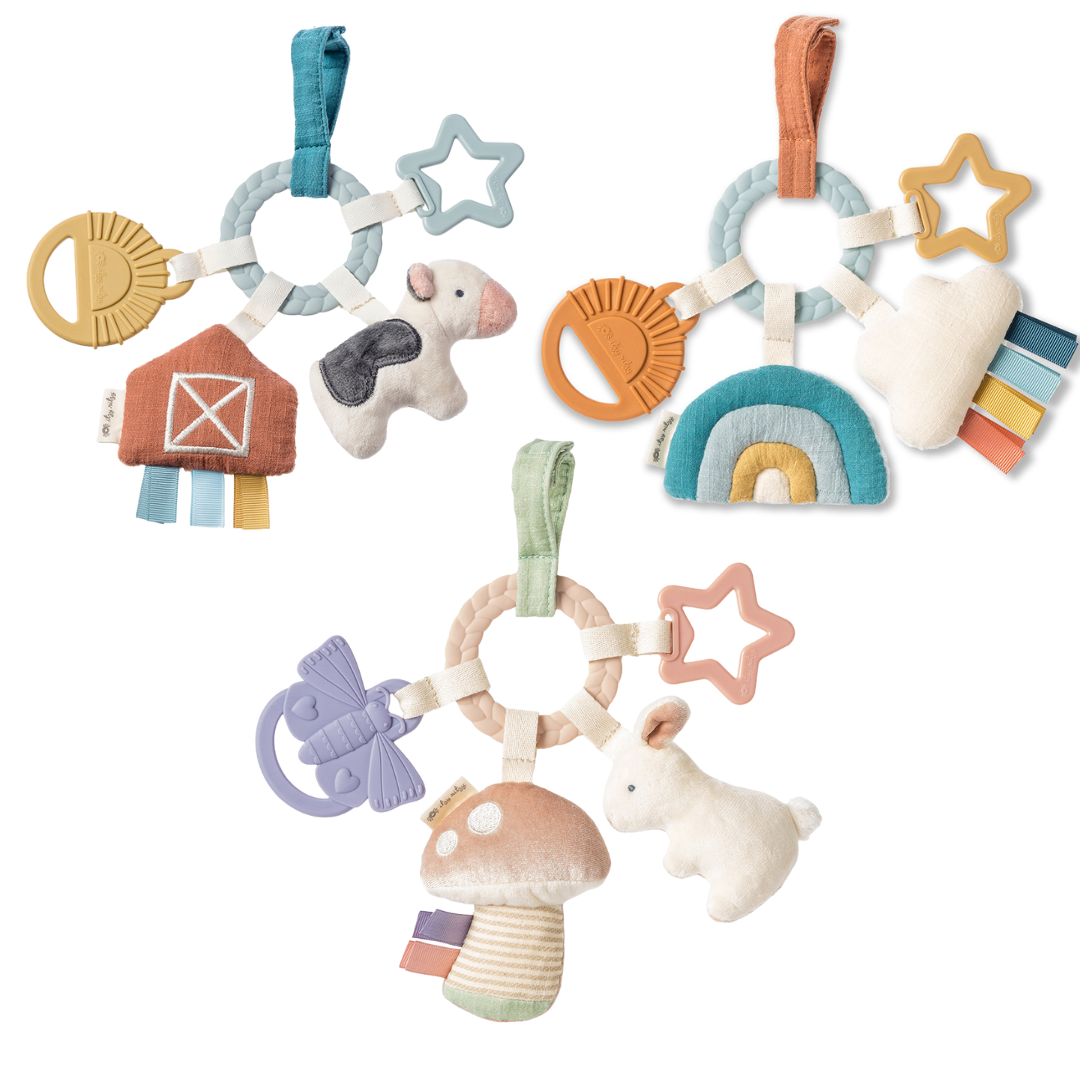 *NEW OPTION* Bitzy Busy Ring™ Teething Activity Toy: Veggie