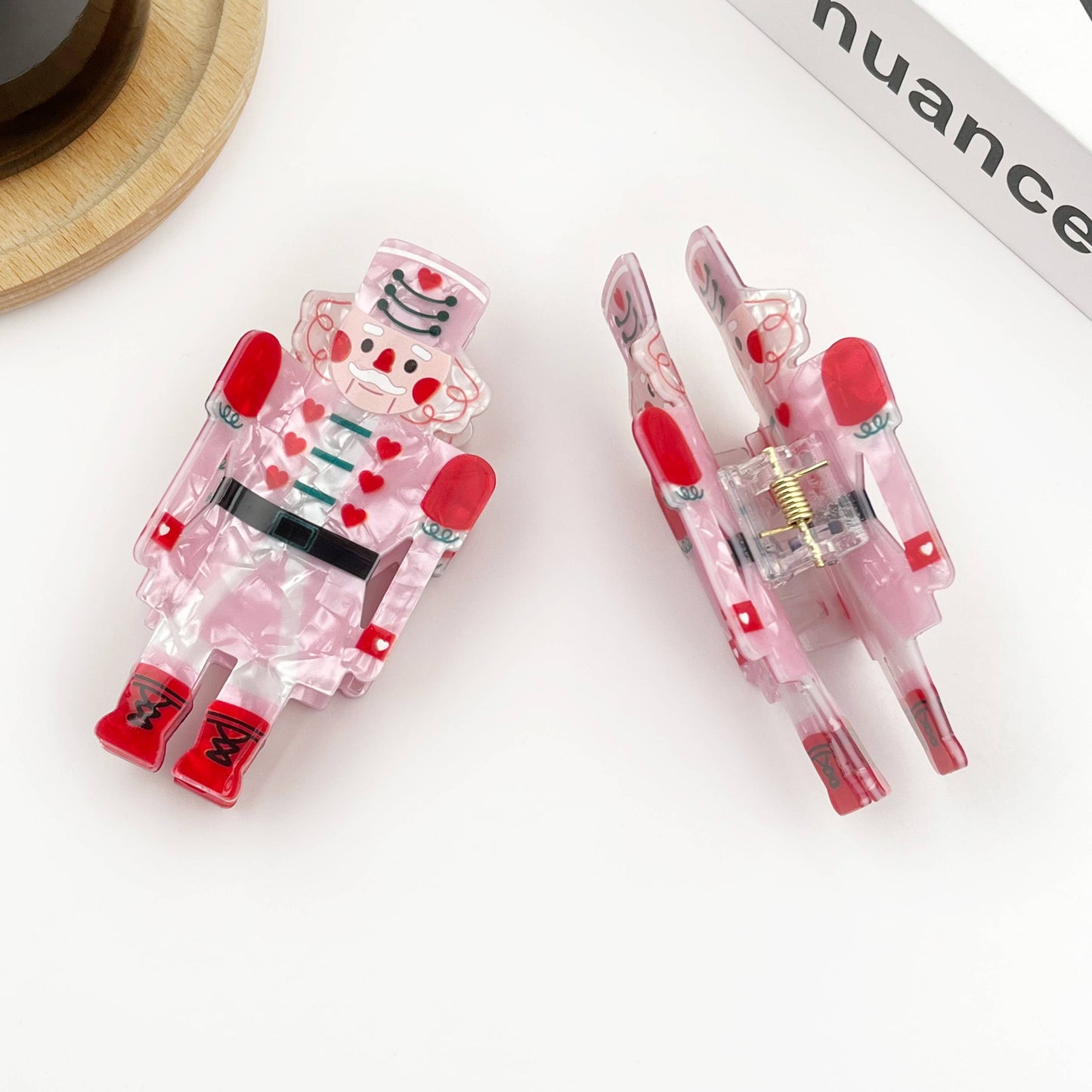 Nutcracker Soldier Hair Claw, Festive Decorative Claw Clip