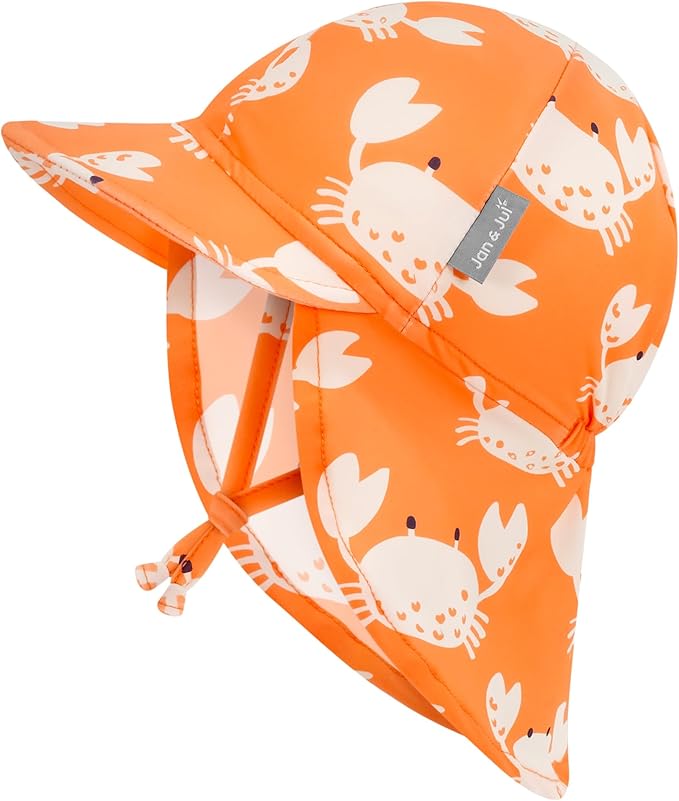Jan & Jul Crabby Crab Sun Soft UV Baby Cap