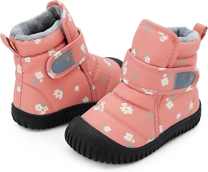 Jan & Jul -  Velcro Toasty Dry Winter Boots - Apricot Flower