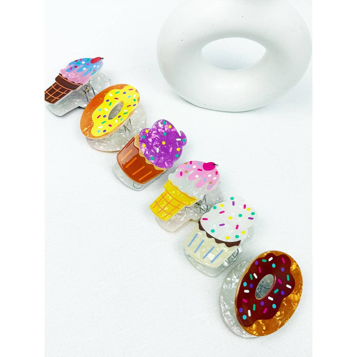 Premium Quality Donut and Ice Cream Hair clip Claw Clip