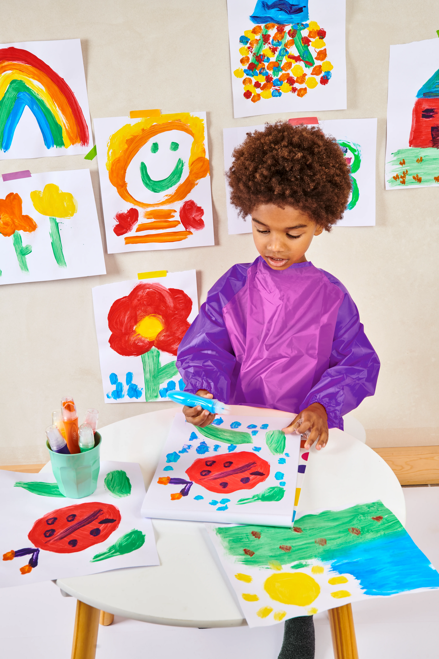 Easy Squeezy: Squeezable Poster Paint Brushes (Set of 6)