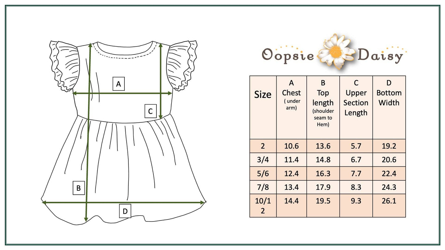 Oopies Daisy Kids Lavender Double Ruffle Flutter Sleeve Spring Shirt: 5/6