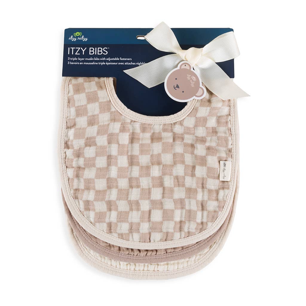 Itzy Bibs™ - 3-Pack: Strawberries + Cream