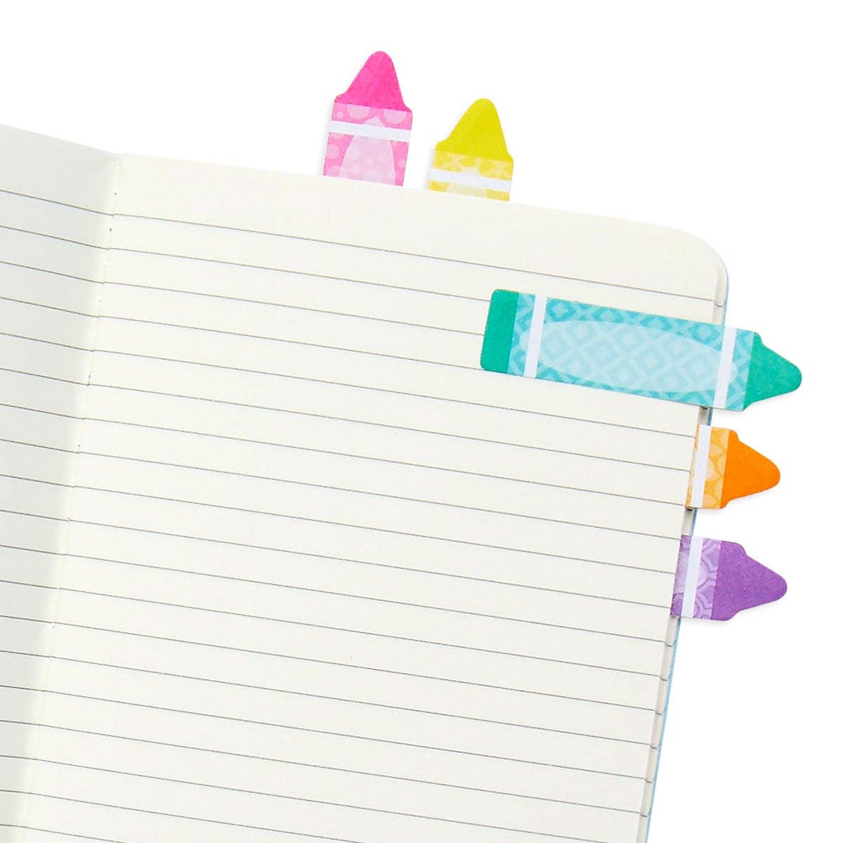 Note Pals Sticky Tabs - Rainbow Crayons (1 Pack)