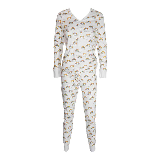 Women's Jogger/Henley Pajama Set: S