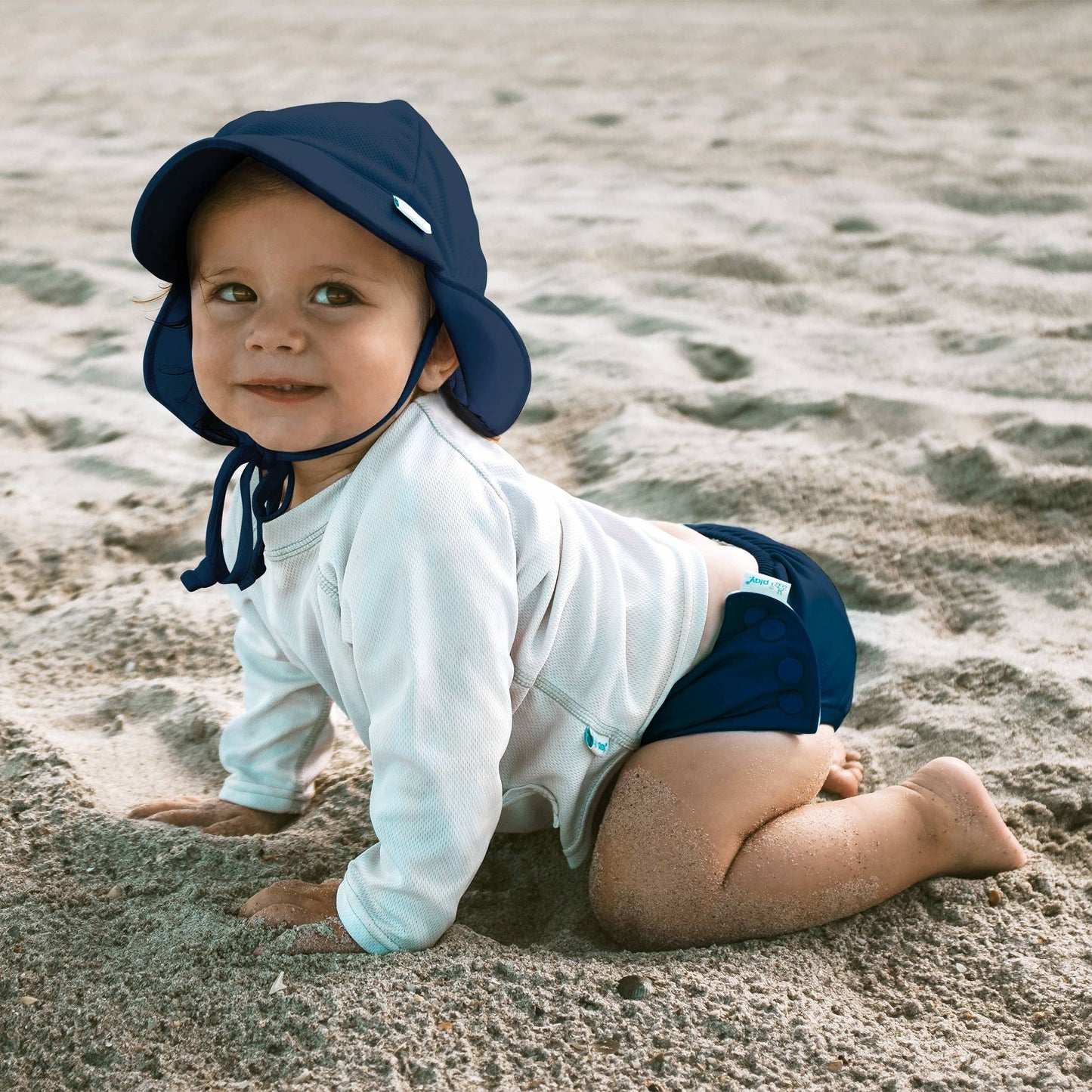 Snap Reusable Swimsuit Diaper - Solid: 18 Months / Gray