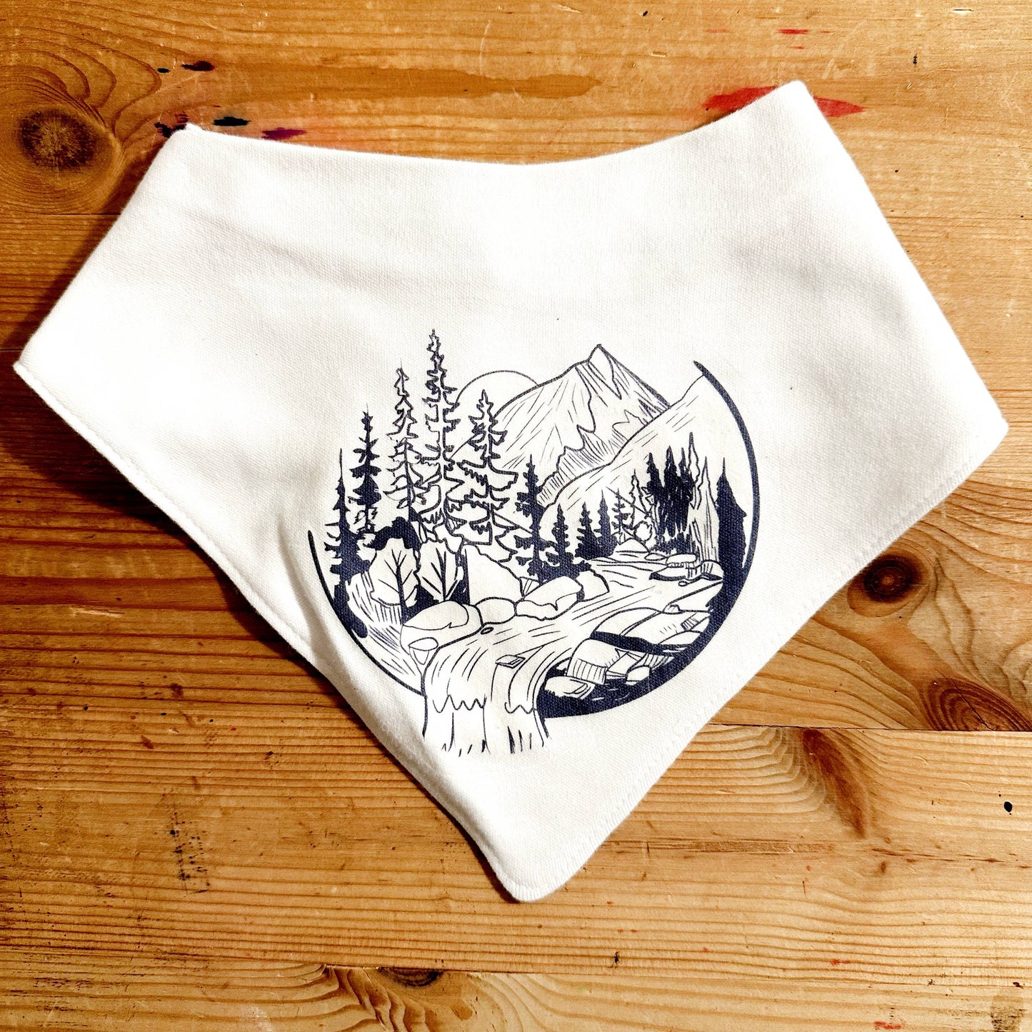 Handkerchief Bib -  PNW / Heather Grey / One Size