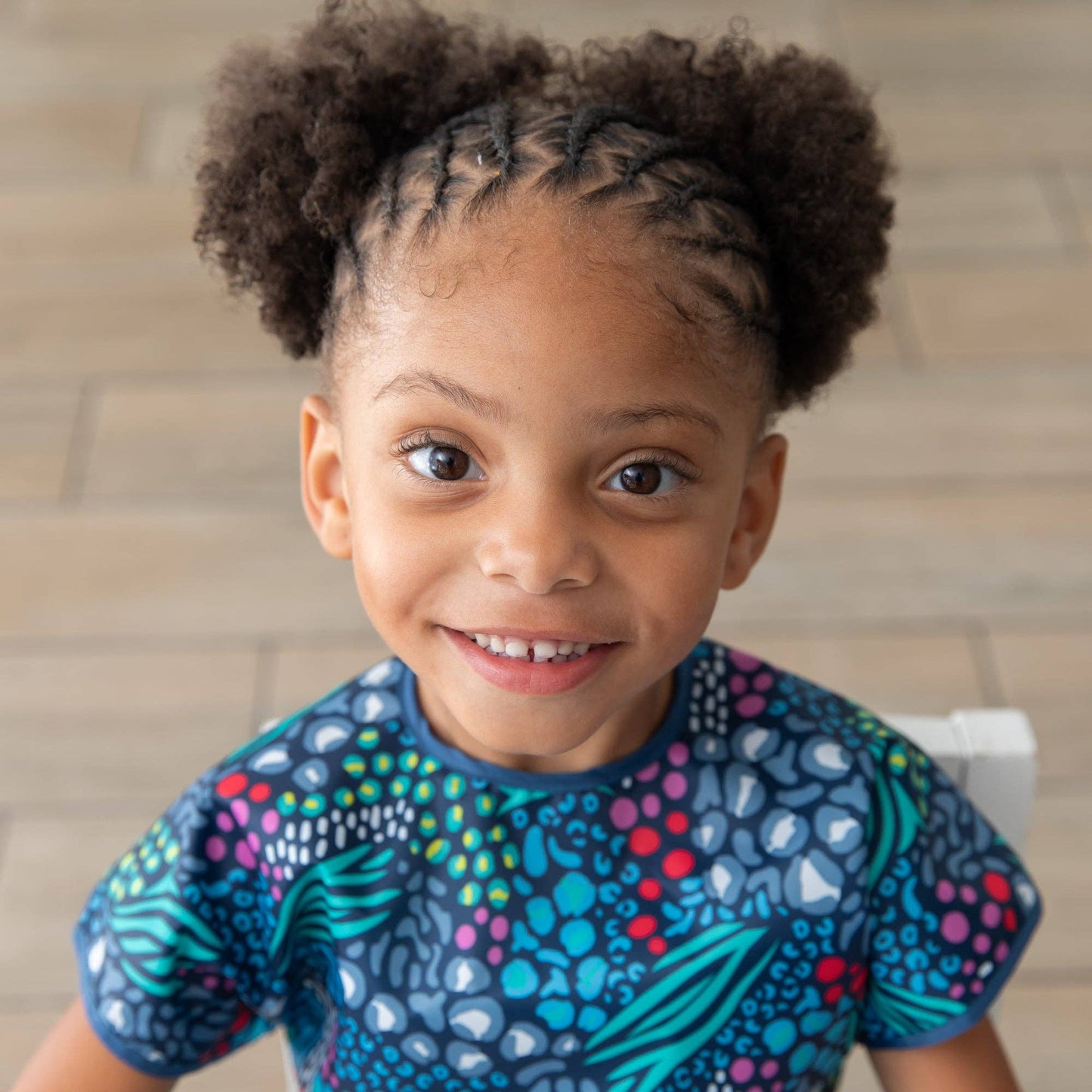 Short-Sleeved Smock: Animal Prints