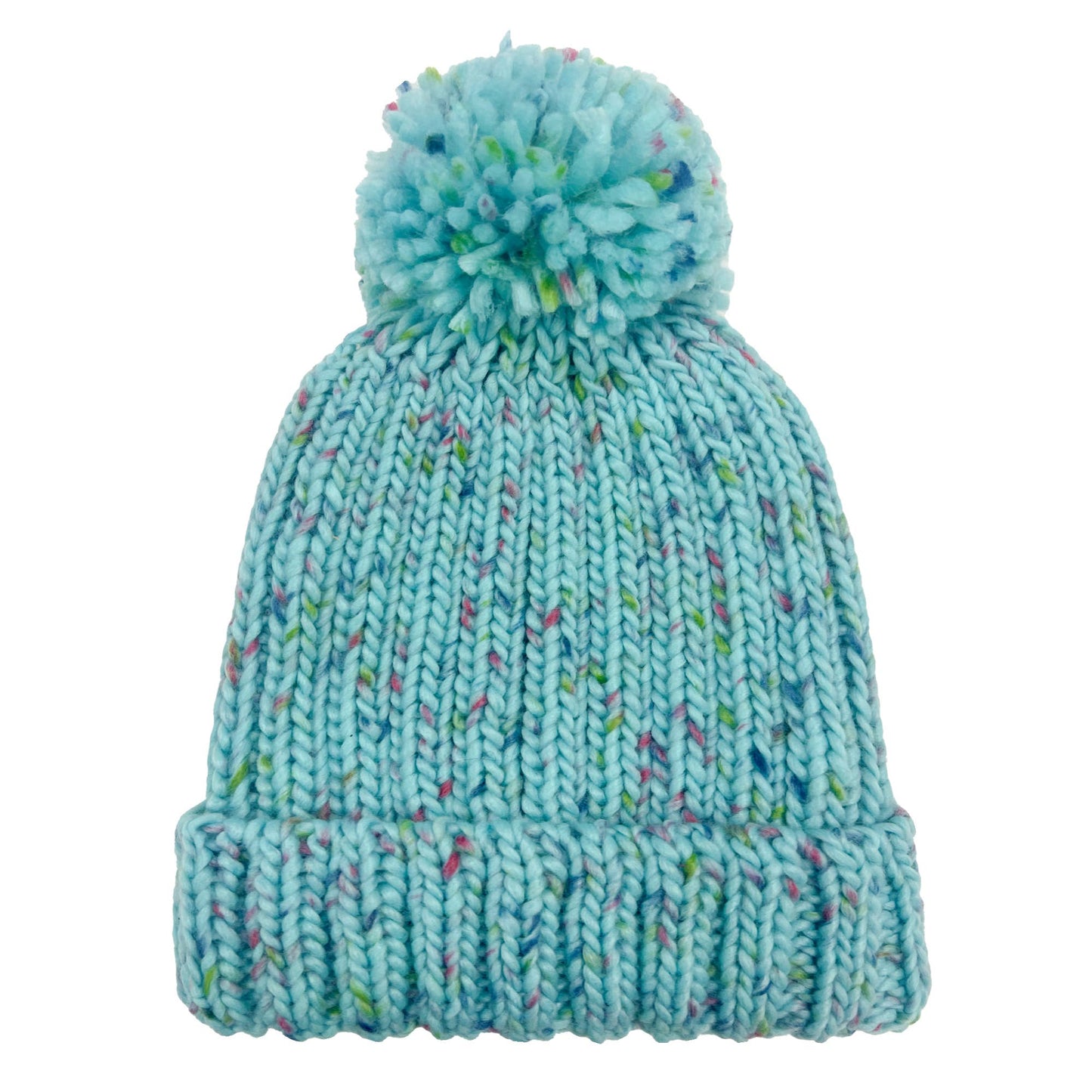 Girls Confetti Mixed Yarn Cuff Hat