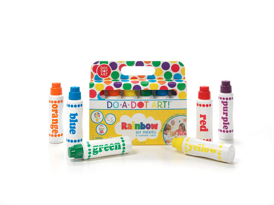 Do A Dot Art! Rainbow Dot Markers – Made in USA - Set of 6