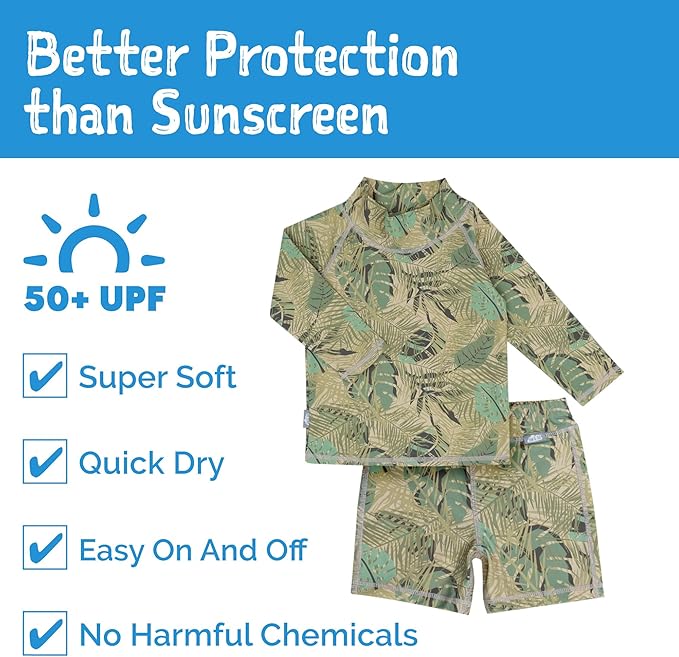 Jan & Jul Jungle Safari UV Rashguard Set