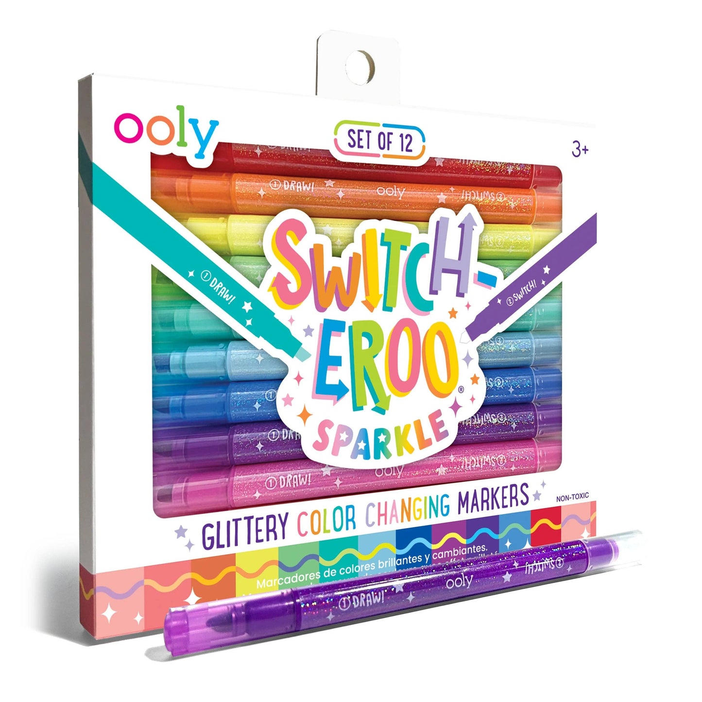 Switch-eroo! Sparkle Color Changing Markers - Set of 12