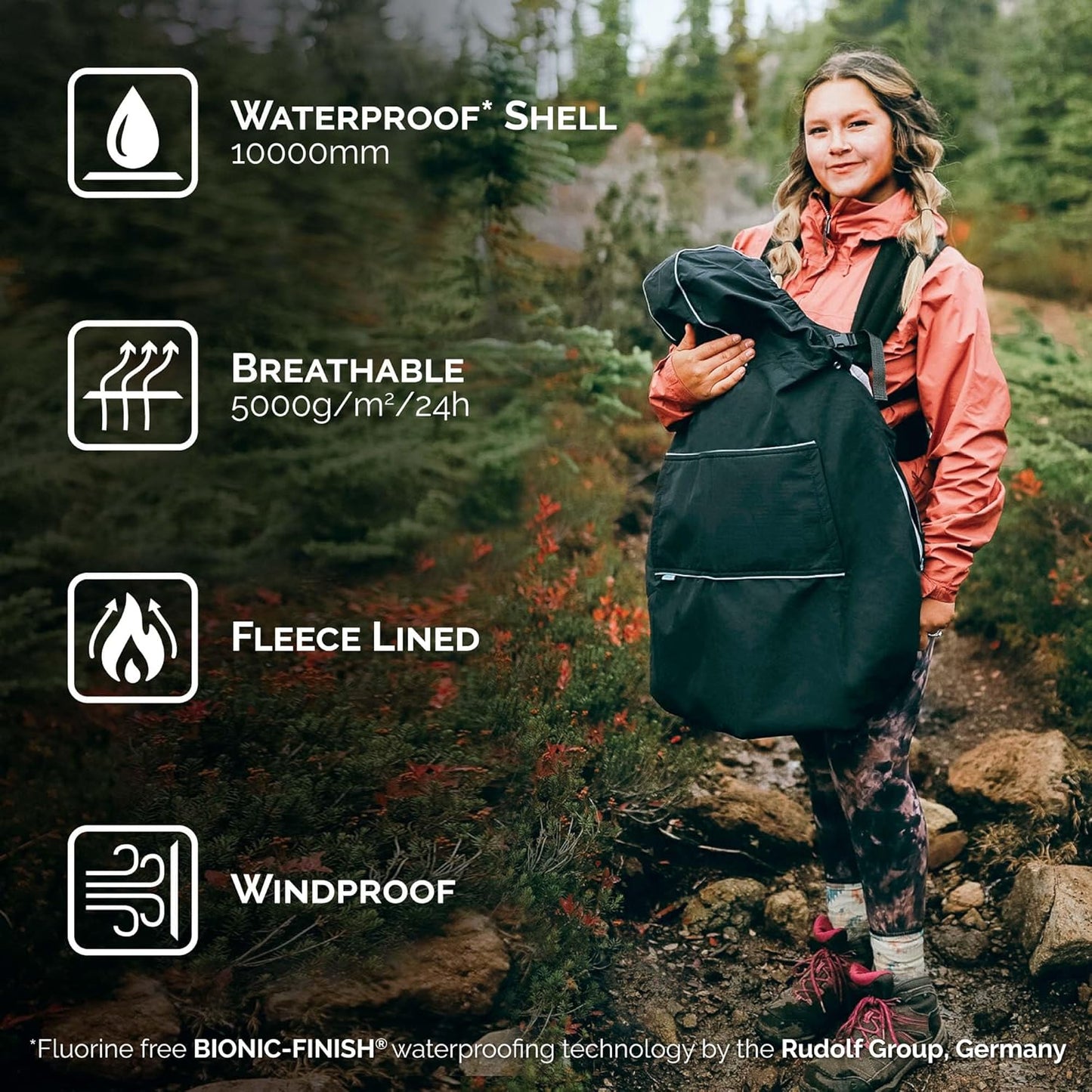 Jan & Jul Cozy Dry baby rain cover for carrier