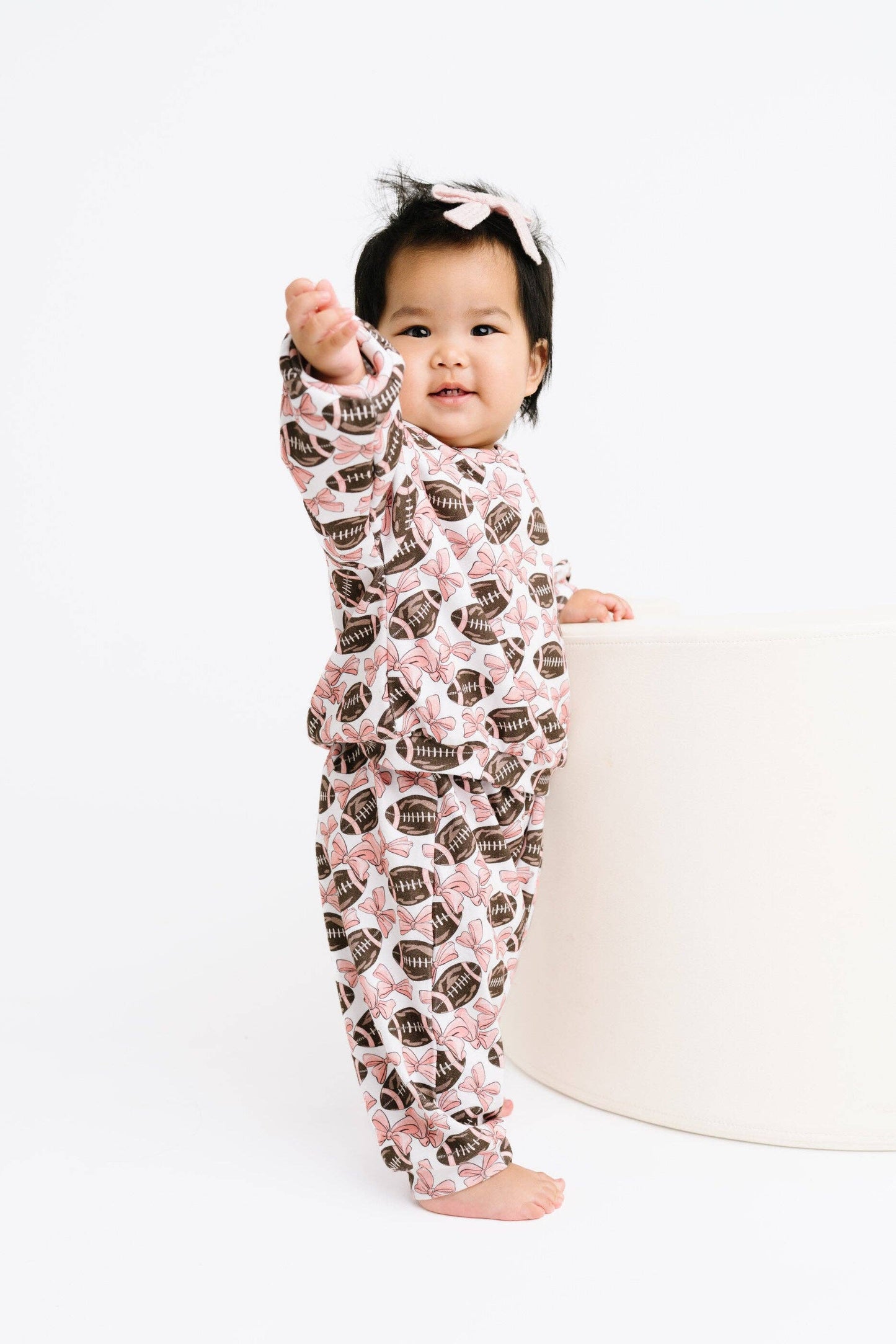 Bows & Touchdowns Sweatsuit: 3T